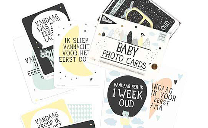 Milestone baby cards, babycards, babykaarten