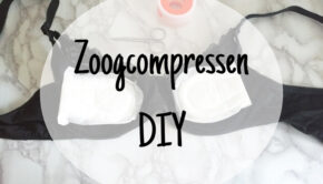zoogkompressen DIY, zoogkompressen maken, borstvoeding tip