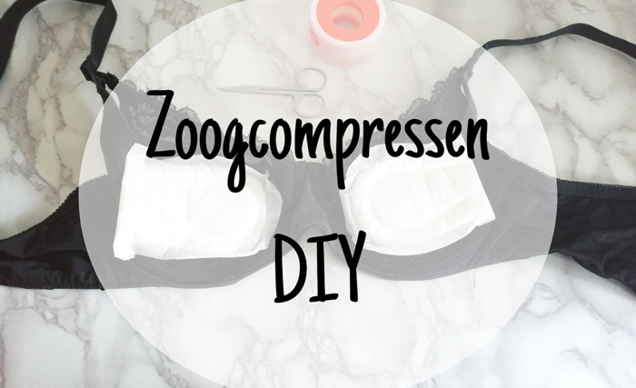 zoogkompressen DIY, zoogkompressen maken, borstvoeding tip