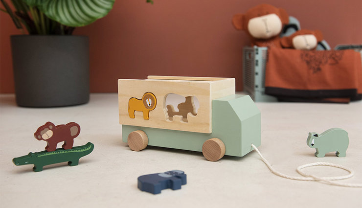 kerstcadeautjes voor baby's en peuters, houten speelgoed, poppenwagen, kerstcadeautjes voor baby, kerstcadeautjes voor peuters