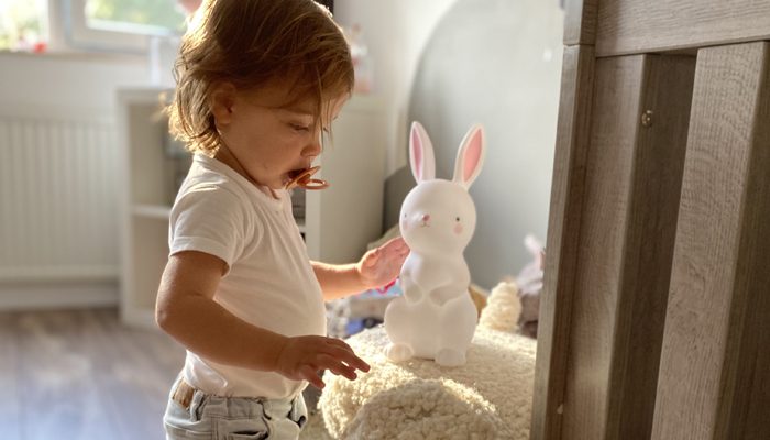 konijnen lampje, nachtlamp konijn